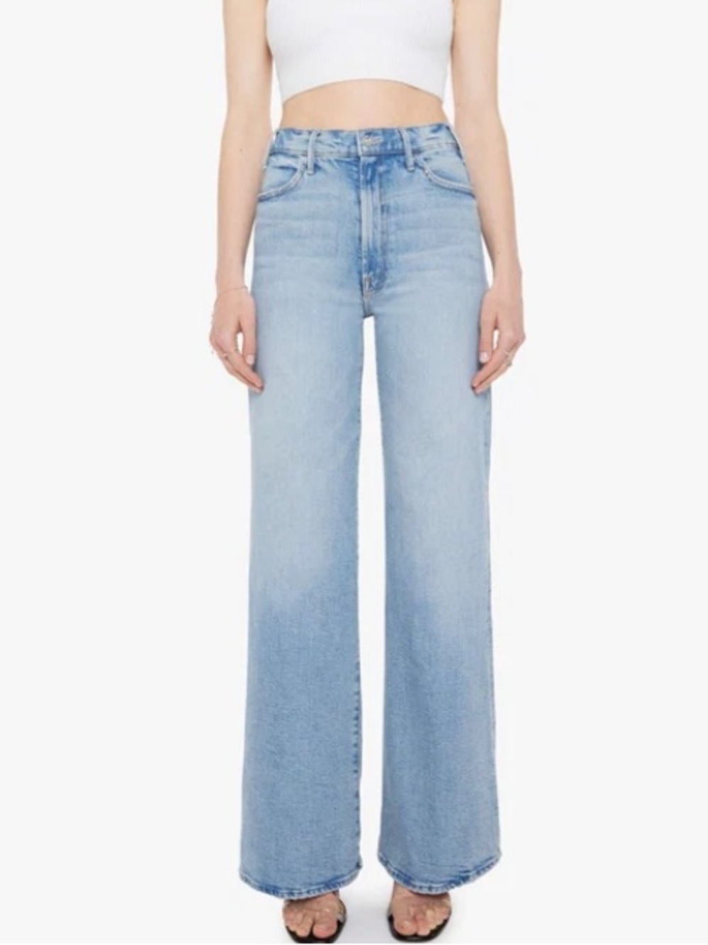 MOTHER The Hustler Roller Sneak Flare Jeans